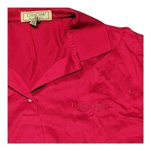 Longaberger Baskets Red Polo Shirt Top Blouse Cross Creek Pro Collection Golf